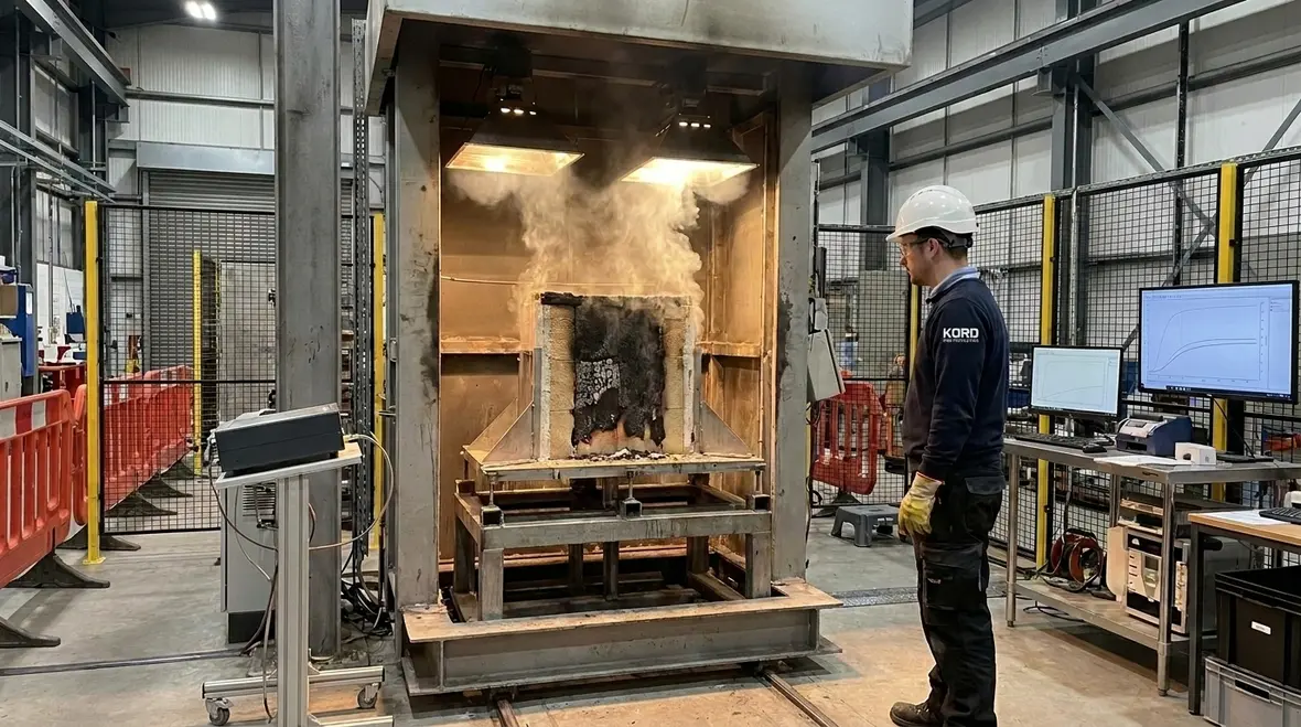 AS1530 fire test engineer bench