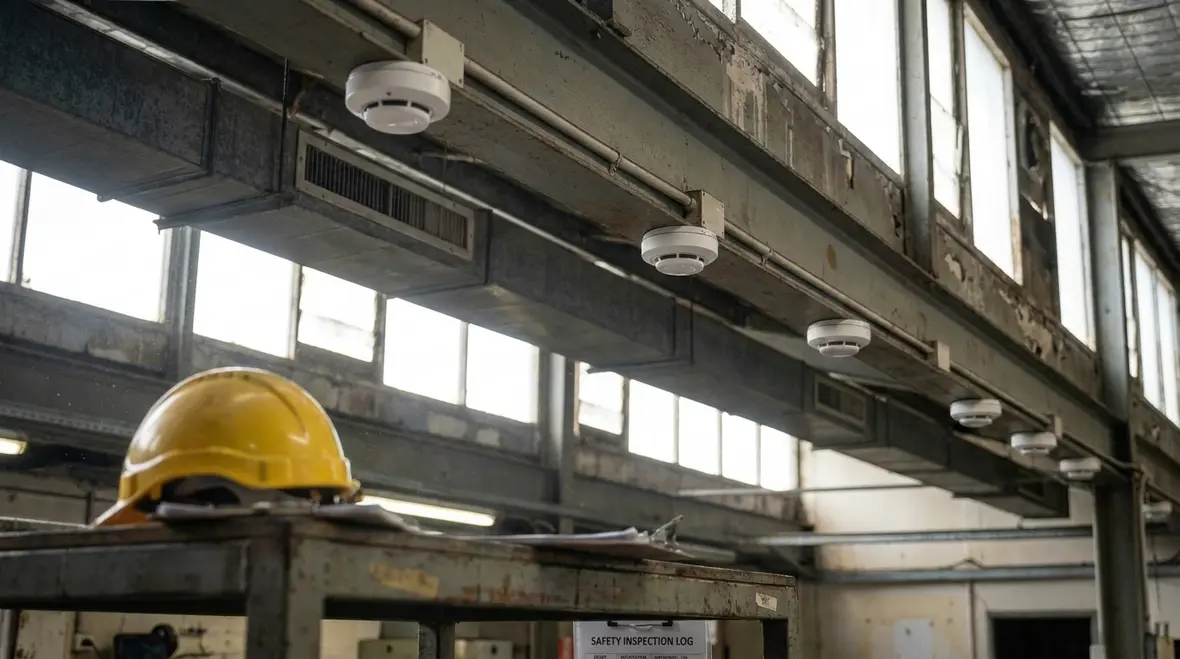 Smoke alarm compliance equipment in a non residential facility
