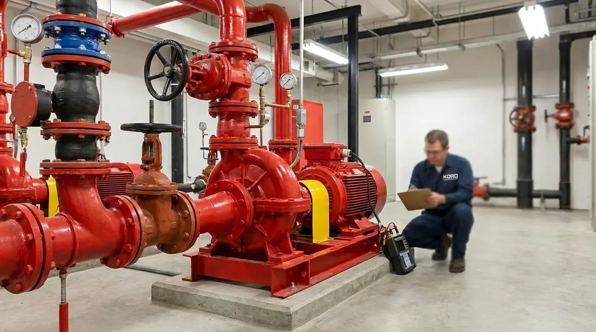 AS1851 fire pump room