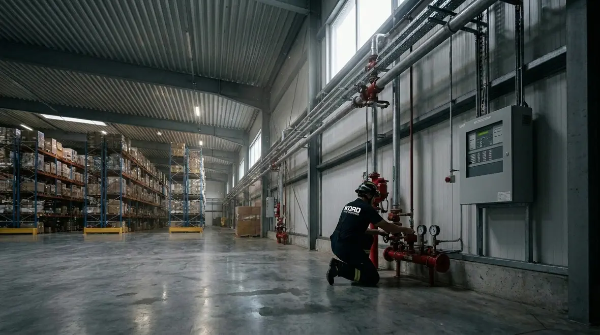 Warehouse fire pump installation requirements