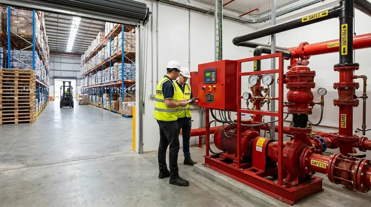 AS2118 fire pump room