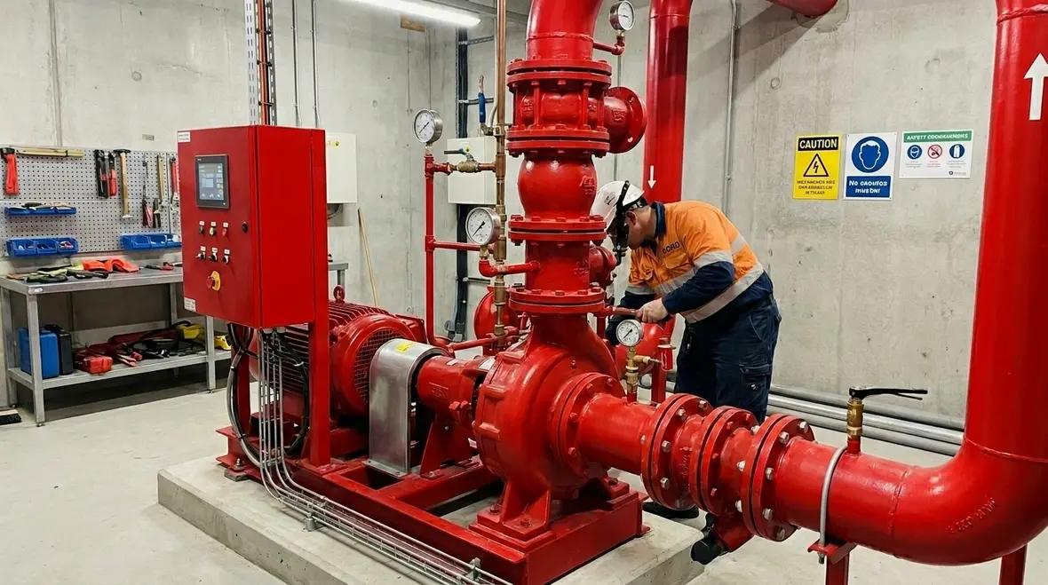 AS 2118 fire pump room