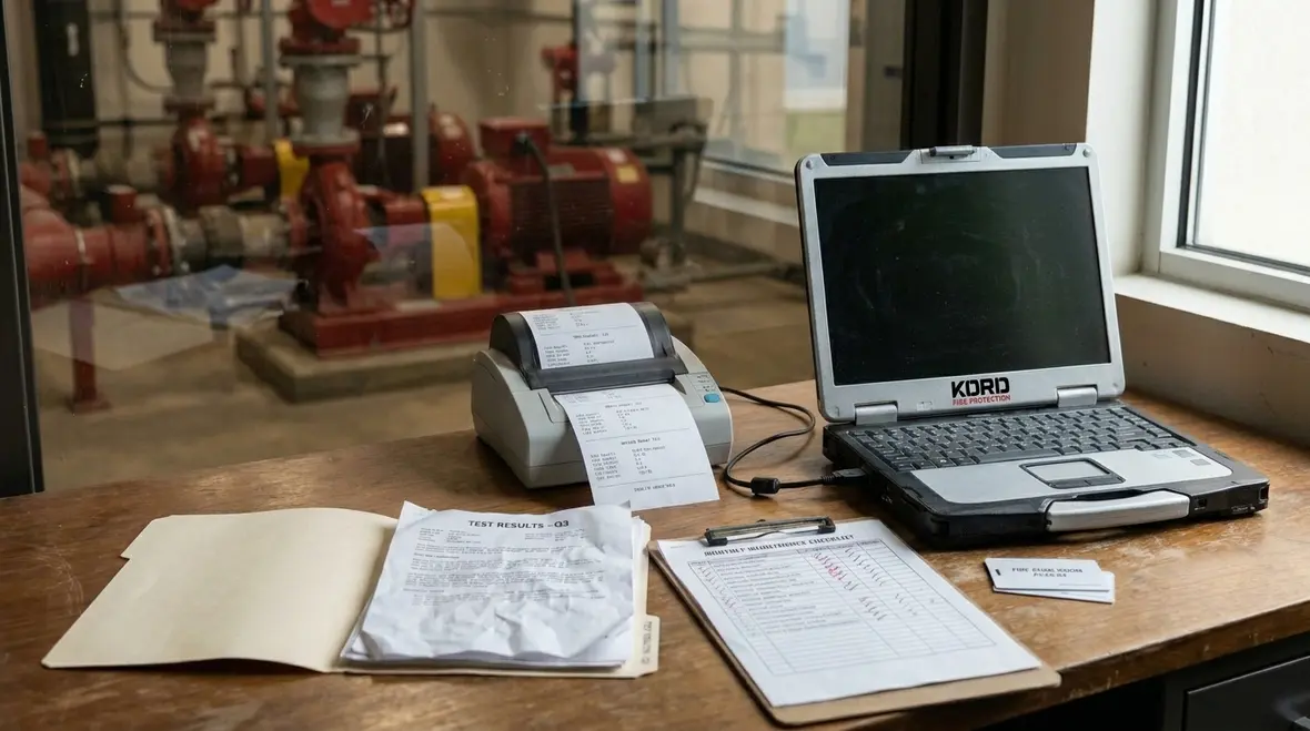 Fire pump controller and electrical inspection for compliance testing