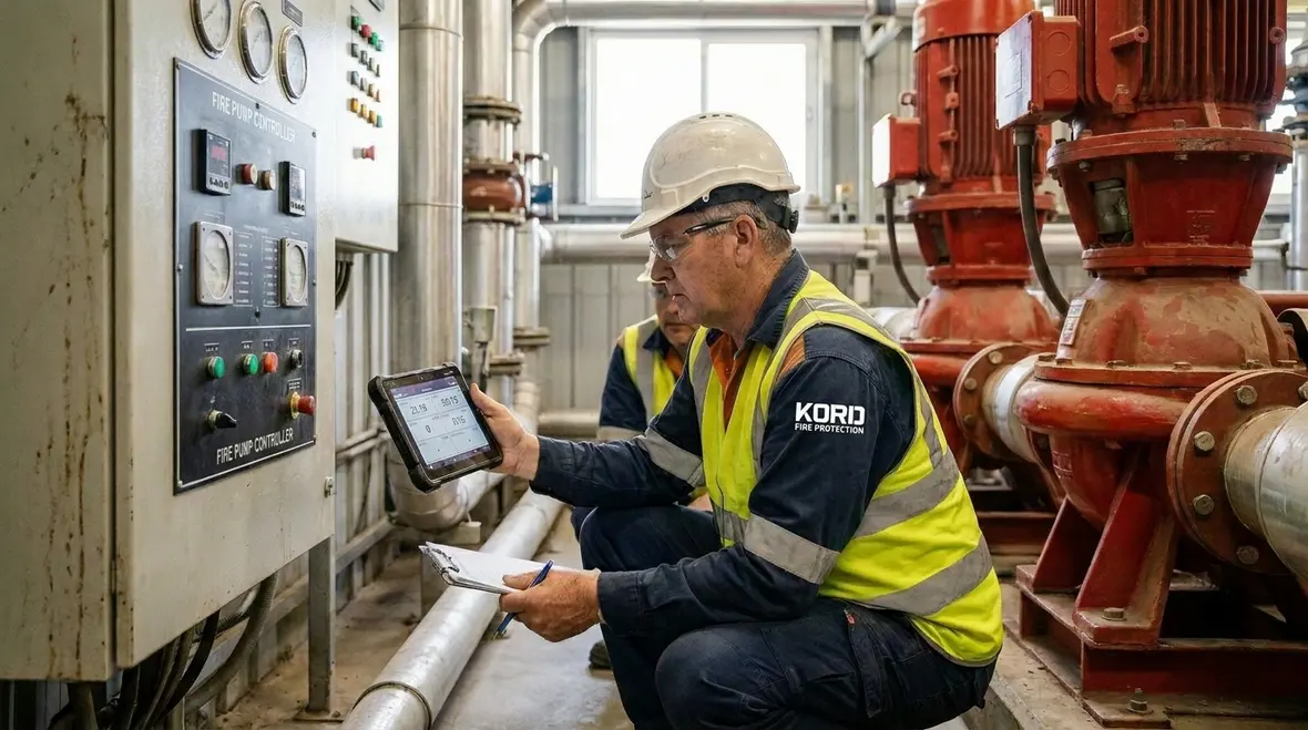 Fire pump controls and installation requirements under AS 2419