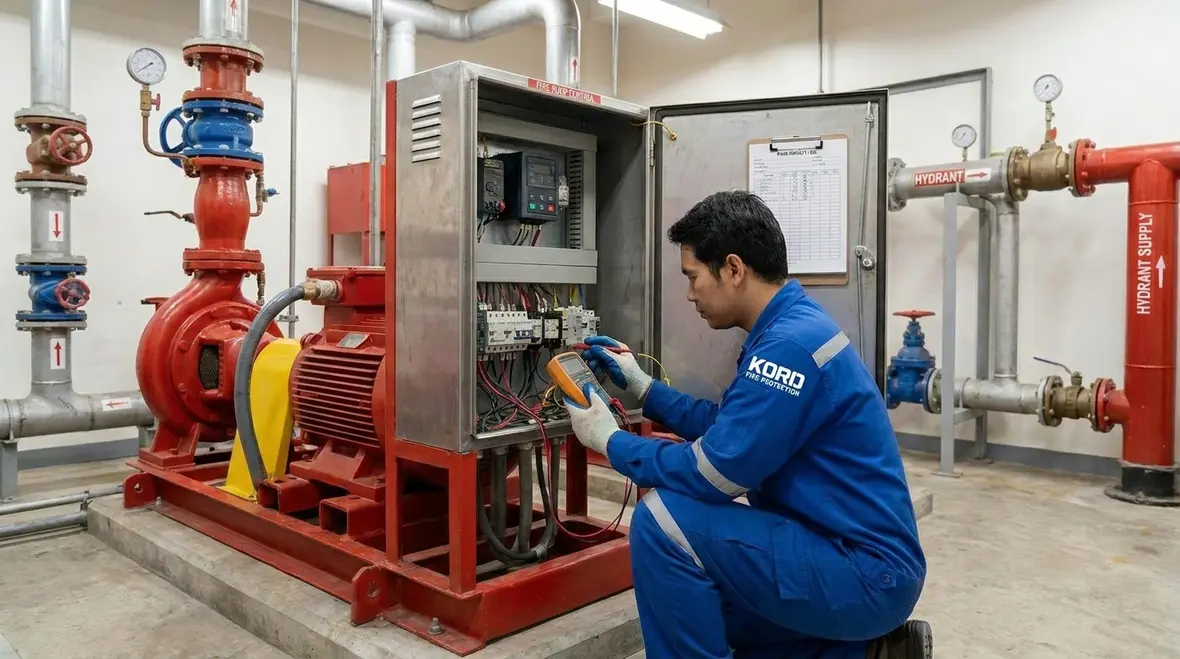Commissioning and acceptance testing of AS 2419 fire pump systems