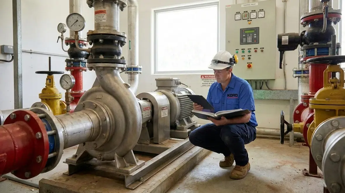fire pump controls and hydrant installation layout