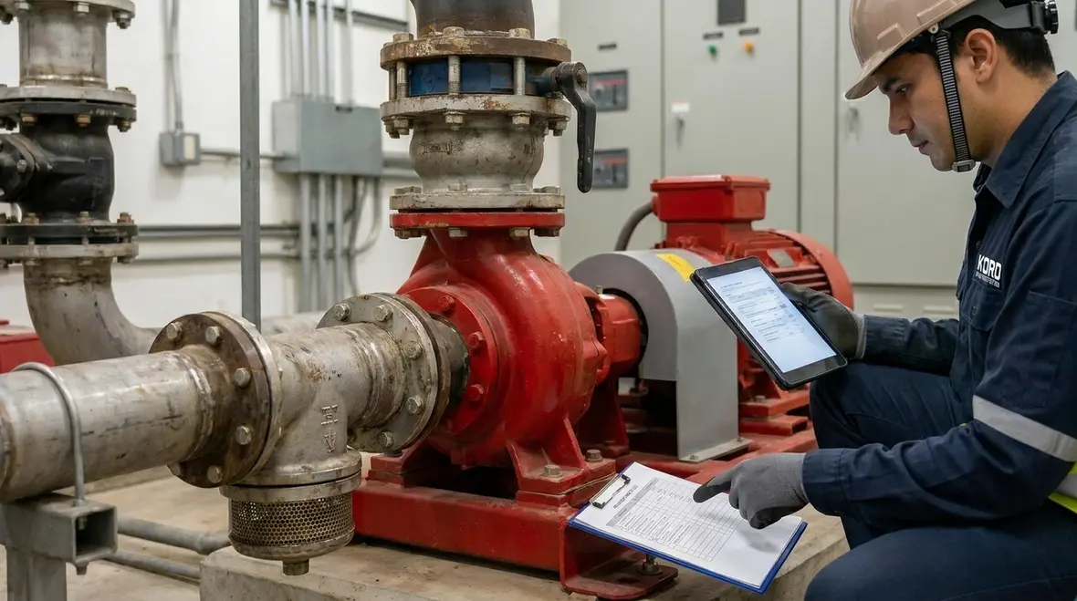 hydrant pipework and fire pump sizing review