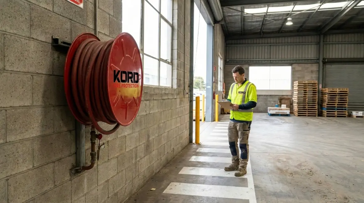 AS 2441 fire hose reel basics in a commercial facility