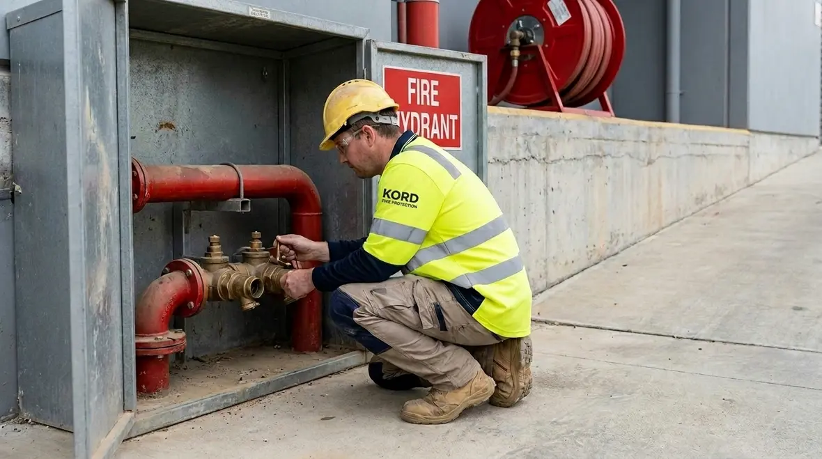 AS 2419 fire hydrant pipework and service layout
