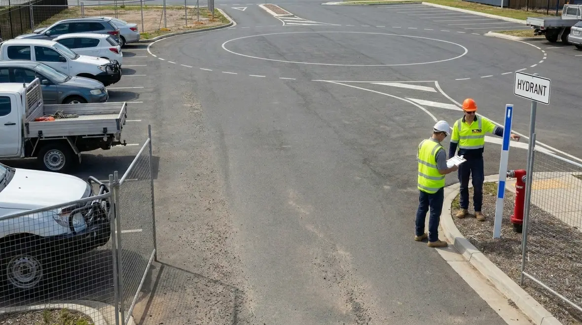 Commercial site hydrant access and visibility requirements