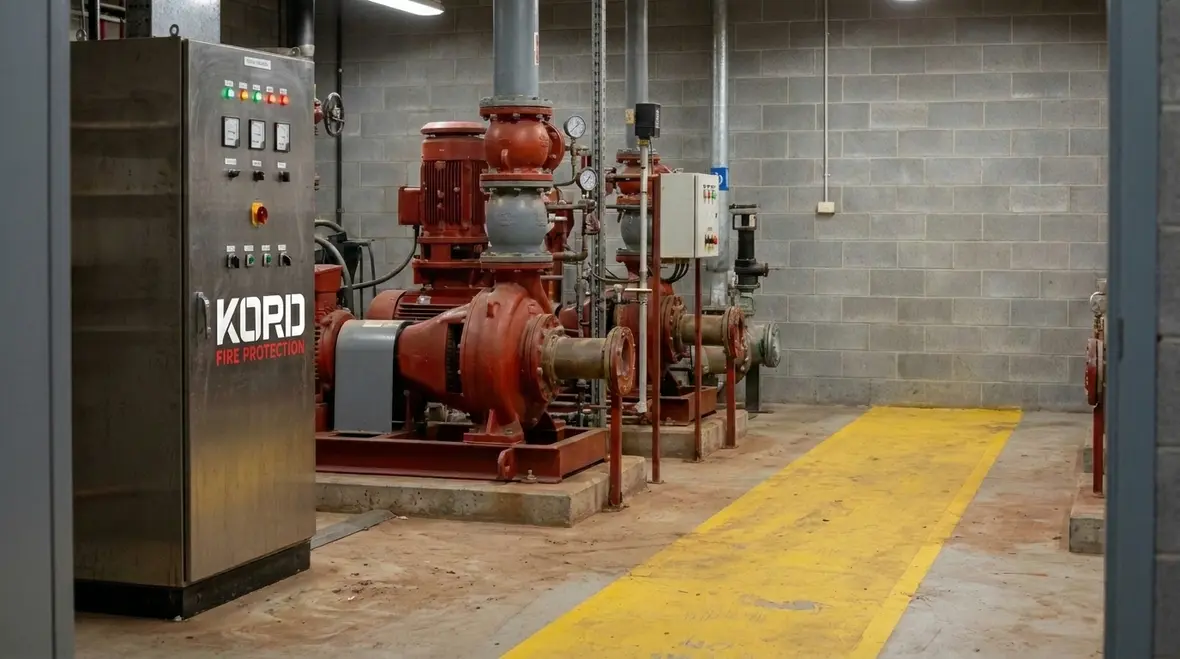 Fire pump room readiness and AS 2941 compliance checks