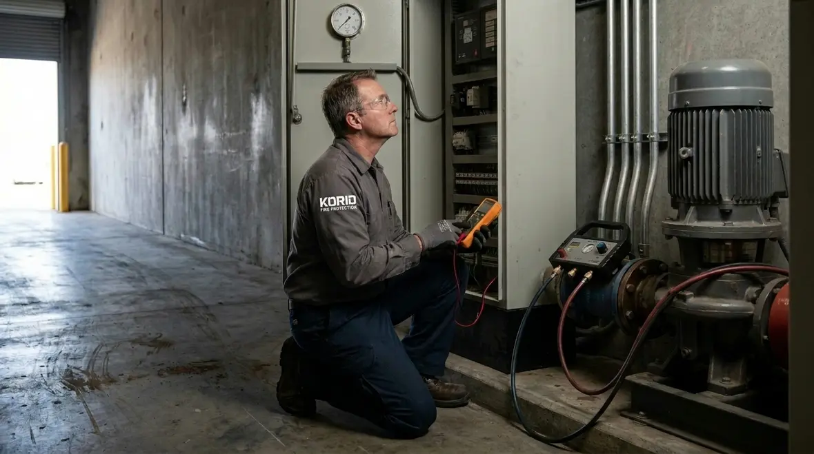 Fire pump controller and compliance testing equipment