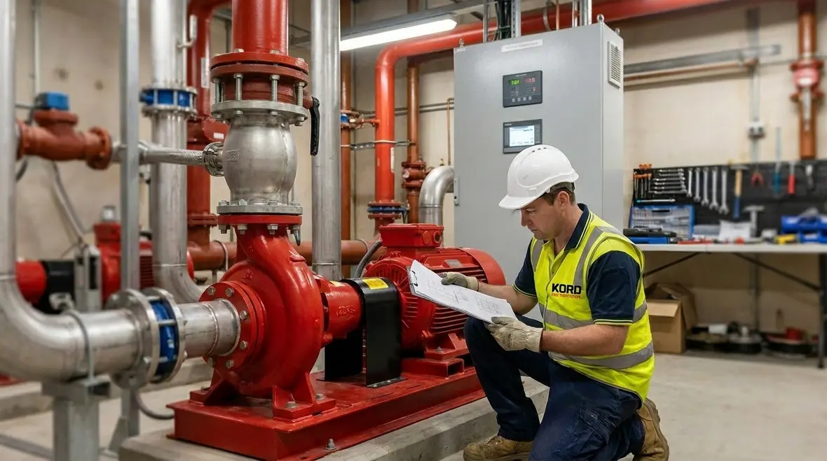 Fire pump replacement planning meeting and AS 2941 compliance review