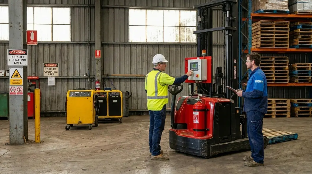 Mobile equipment fire protection risk assessment in a facility