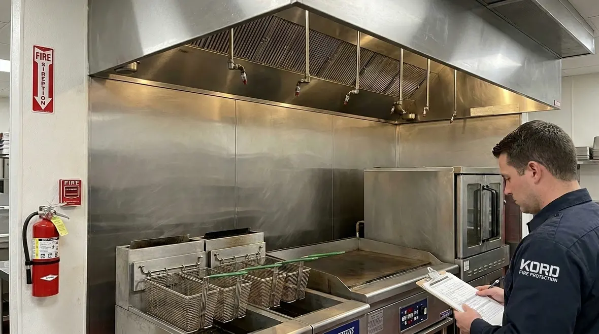 AS3772 kitchen fire system check