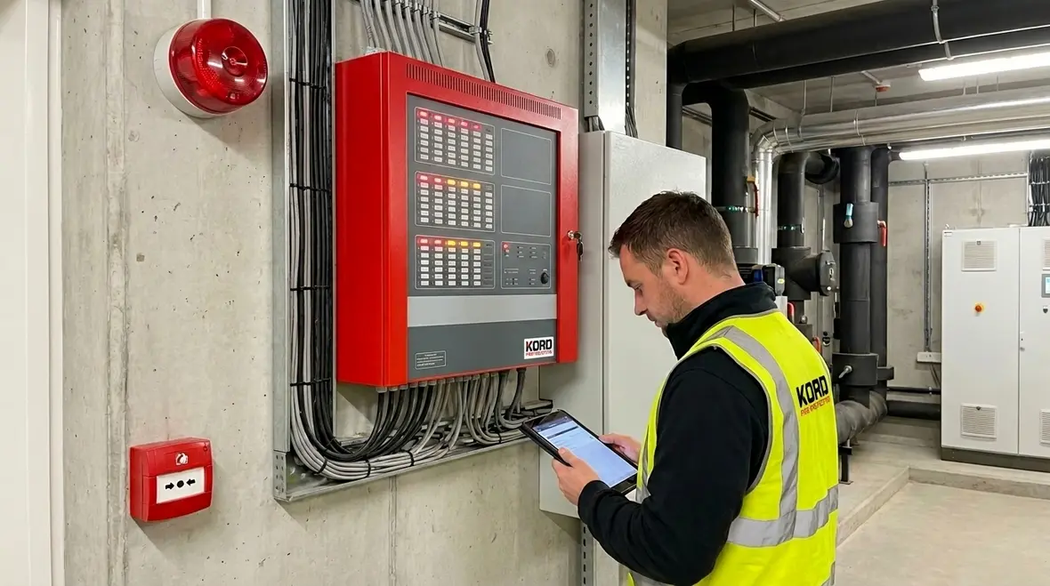 AS 4428 fire alarm control and warning equipment compliance panel and system interface