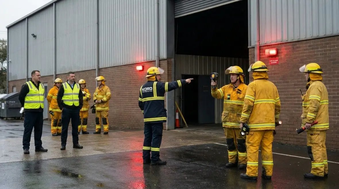 responders receiving fire alarm incident details