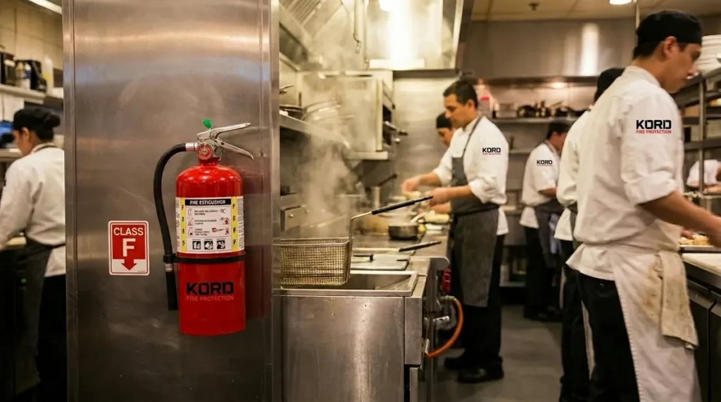Class F fire extinguisher