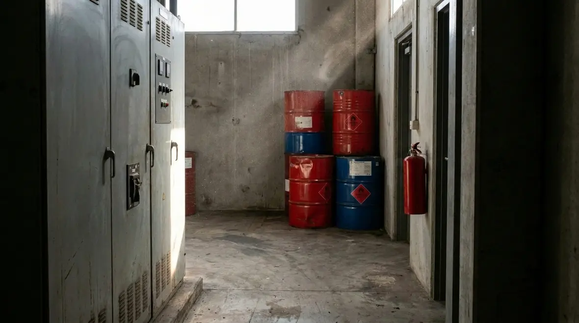 High risk facility fire extinguisher compliance inspection