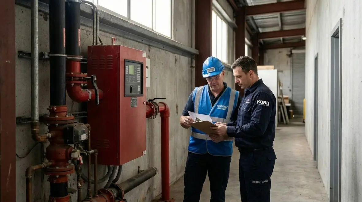WHS fire suppression system compliance in an Australian commercial facility