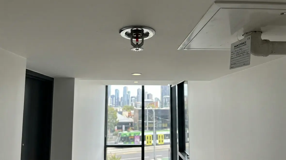 Melbourne apartment sprinkler corridor