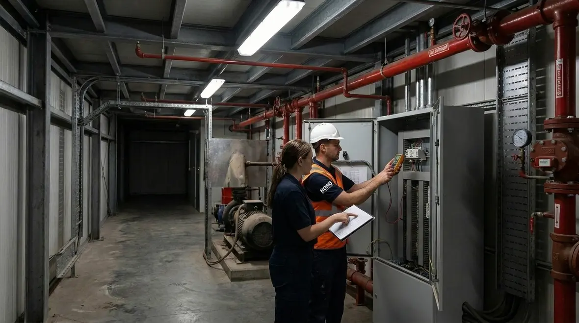 fire suppression labour costs commissioning and project timeline planning