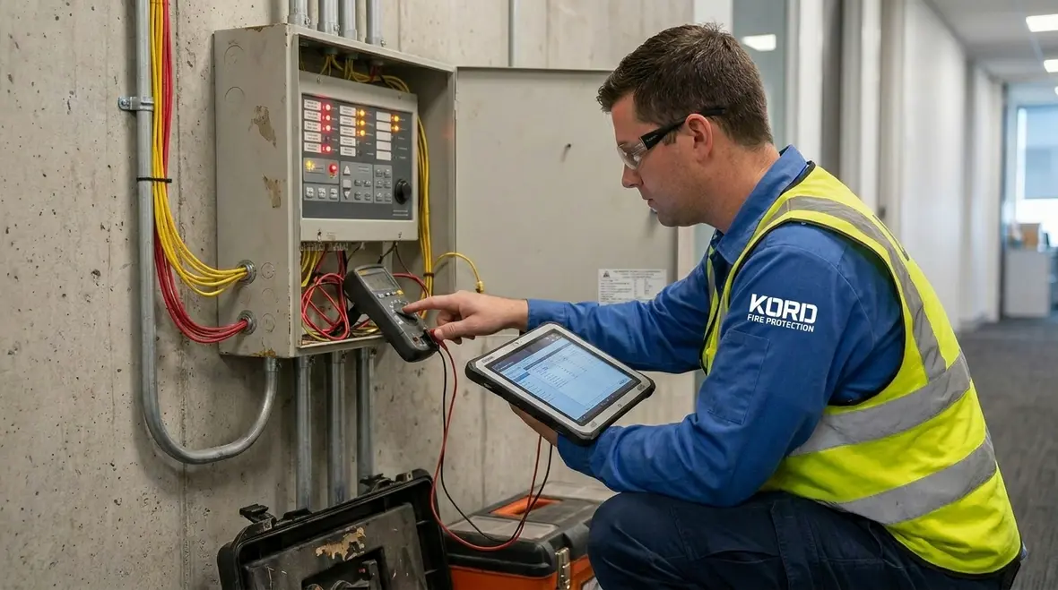 fire alarm commissioning panel testing and documentation