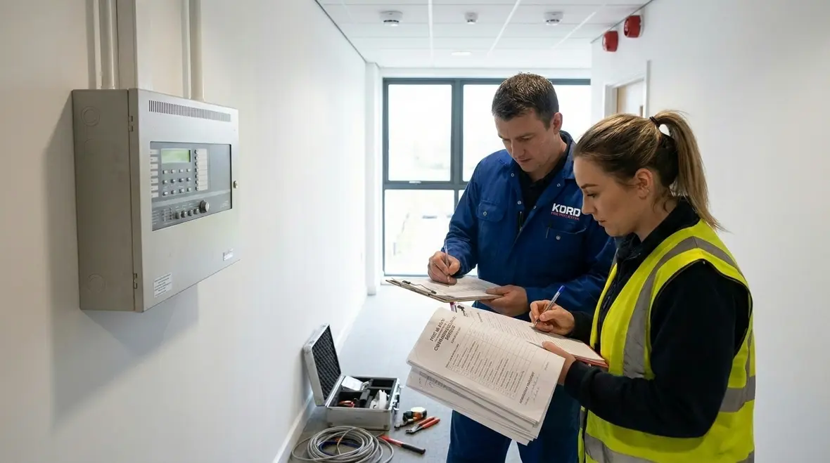 comparison of fire alarm installation and commissioning workflow