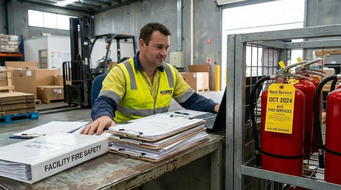 commercial facility fire extinguisher compliance inspection australia