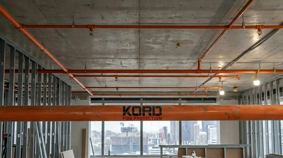 Brisbane sprinkler fitout site