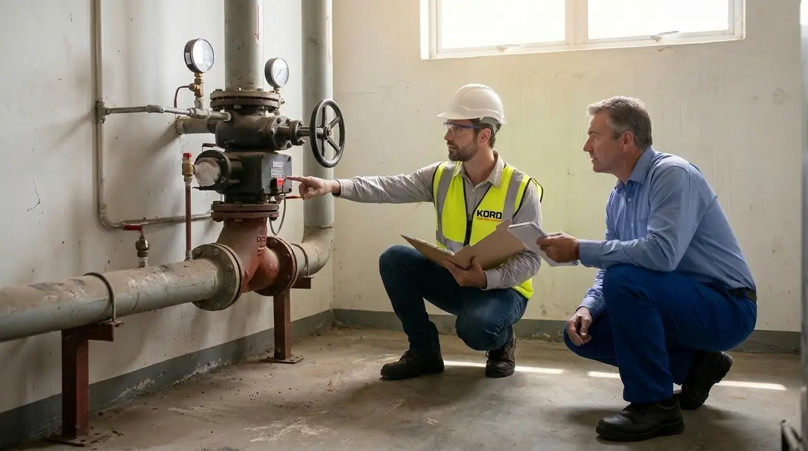 Commercial fire sprinkler pipework installation in Sydney