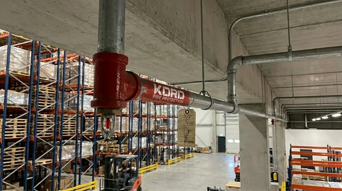 Hobart sprinkler inspection warehouse