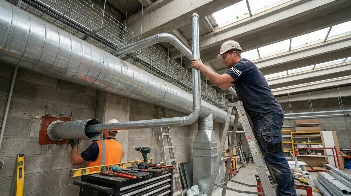 Industrial fire sprinkler installation across warehouse services
