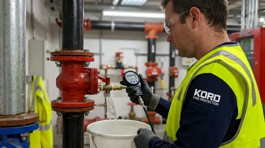 fire sprinkler testing