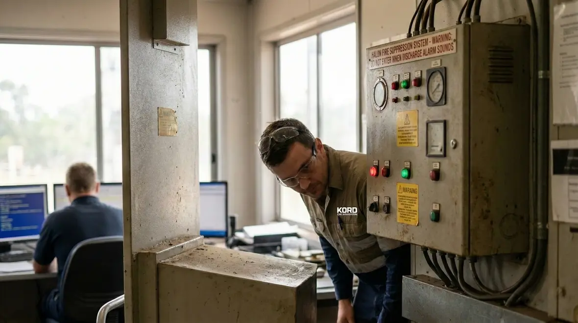 Halon cylinder compliance inspection in Australia