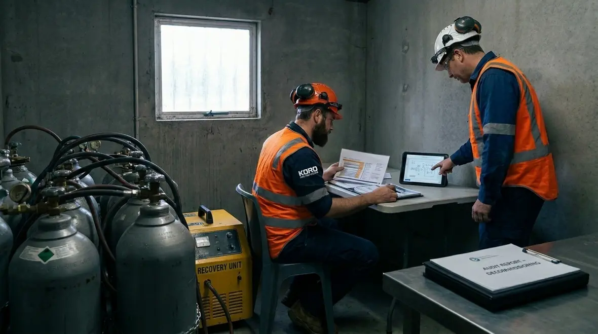 Halon decommission planning documents and site review