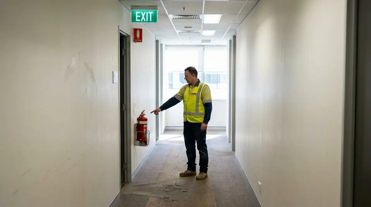 Commercial fire extinguisher compliance in an Australian workplace