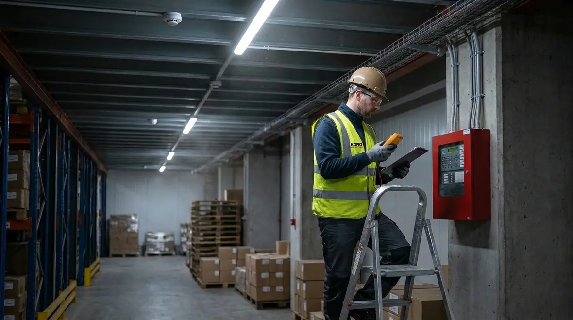 mixed fire detection technologies for warehouse risk zones