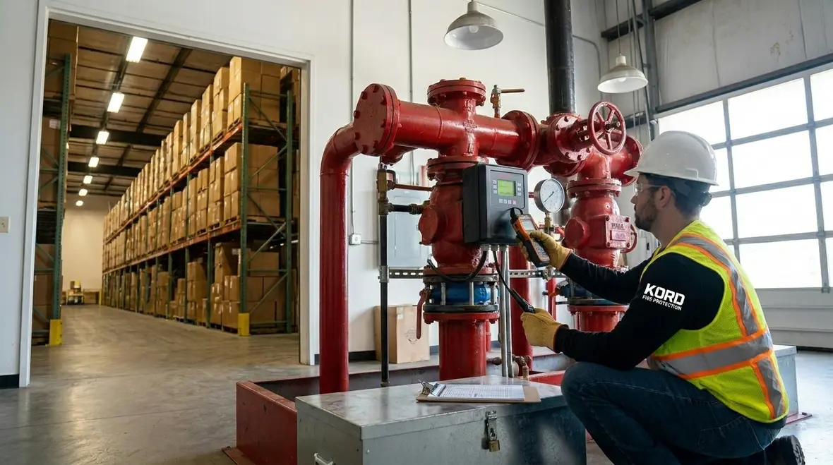 testing and commissioning warehouse sprinkler system